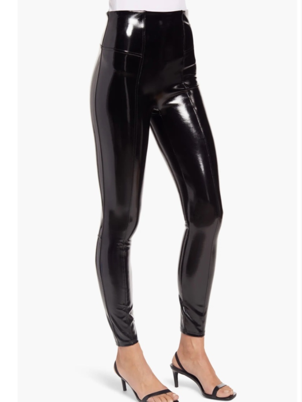 SPANX Faux Patent Leather Leggings - NWT